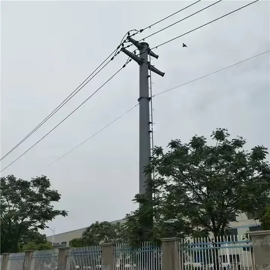 220kv 25FT - 45FT Galvanized Polygonal Durable Electric Steel Pole with Overlap / Flange Connection