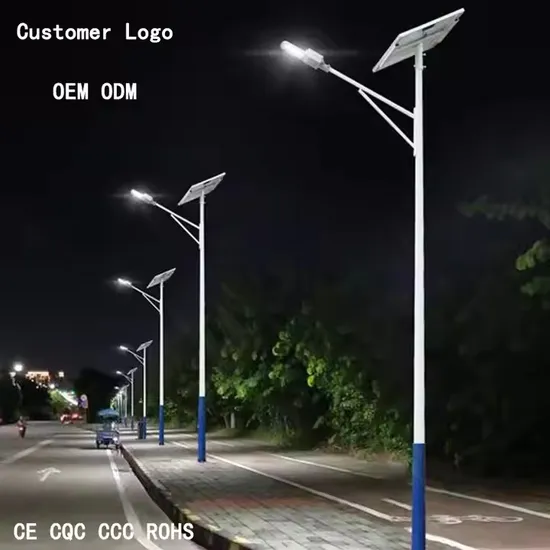 30W 60W 100W Smart Interconnect High Lumens Split Solar Street Light