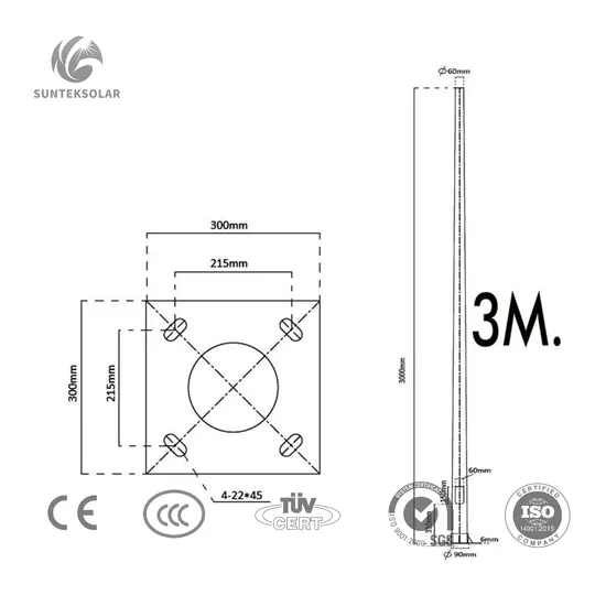 5m Steel Lamp Pole Post Outdoor LED Street Light Pole