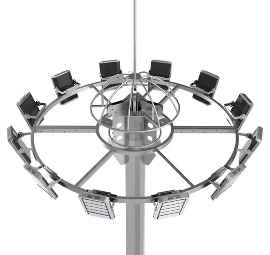 Adjustable High Mast Light Tower (15m-45m) Hot DIP Galvanized Steel Tubular Poles for Stadiums, Plazas, and Maidan LED Lamp