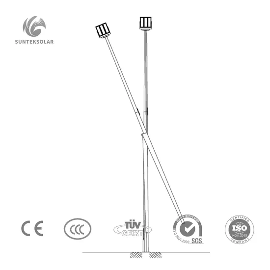 American Tube Square Lighting MID Hinged Straight High Mast Galvanized Pole