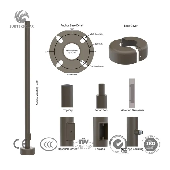 Best Power Conical Post High Lumen Solar Street Light with Pole ODM