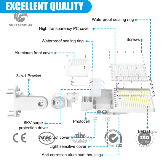 CE Approved Energy-Saving Lamps Integrated Solar Lights Street Lamp LED