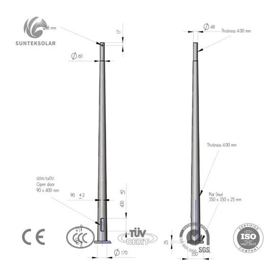 China Steel Hot Hip Galvanization LED Lighting Street Light Solar Octagonal Post