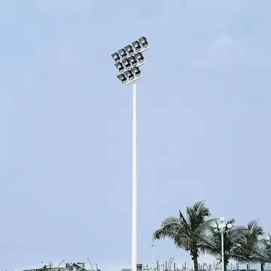 Customized Tennis Court Light Pole 12m15m 18m 20m High Mast Pole Flood Lighting Pole