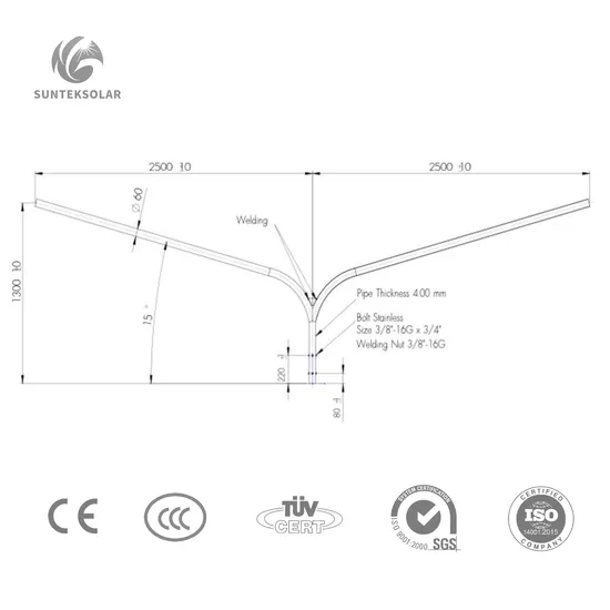 Double Arm LED Solar Street Light Pole Galvanized Lighting Pole