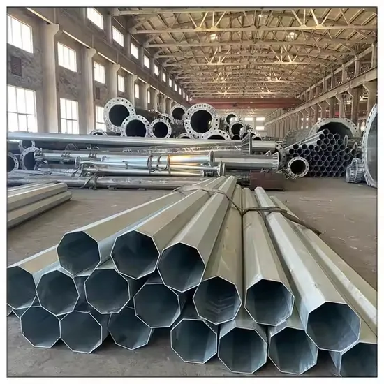 Electricity Steel Pole 25m 30m Galvanized Electric Power Pole