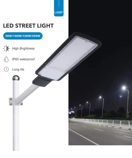 Factory Price Outdoor Aluminium IP65 Waterproof 100W 150W 200W LED Street Lights