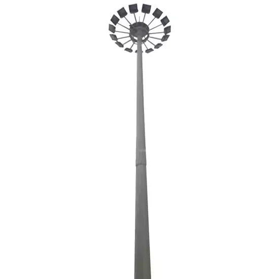 Factory Price Roadway Galvanized Steel 20m 25m 30m Soccer Field Plaza Stadium High Mast Light Pole