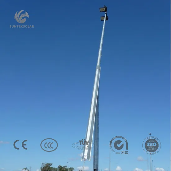 Free Design 6m 8m 10m 12m 14m Octagonal Tapered Galvanized Steel Lamp Poles MID Hinged Fold Solar Street Light Pole