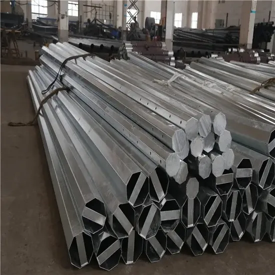 Galvanized Utility Pole Street Electric Transmission Power Line Steel Poles