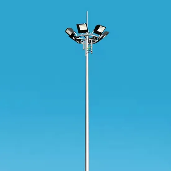 High Luminous Efficiency 15m-40m High Mast Pole Light with Floodligh