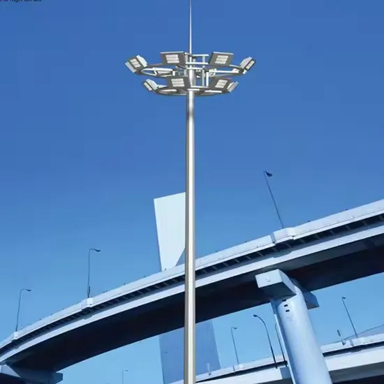 High Luminous Efficiency 15m-40m High Mast Pole Light with Floodligh