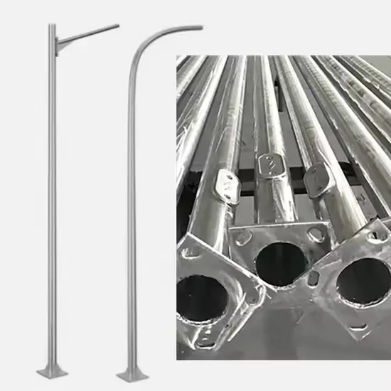 Hot Hip Galvanization Lighting Pole LED Solar Light Street Steel Poles Sale