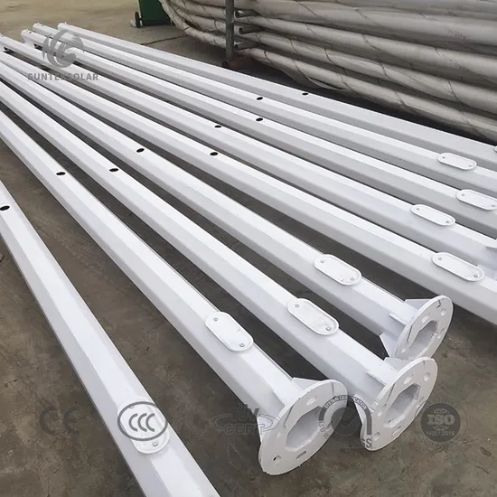 Hot Hip Galvanization Outdoor Lamp Post Street Lighting Pole with ISO