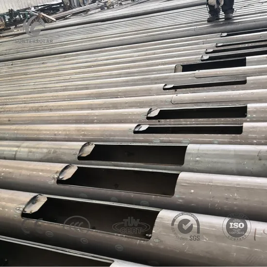 Low Price 3m~25m Approved Galvanized Steel Lamp Pole