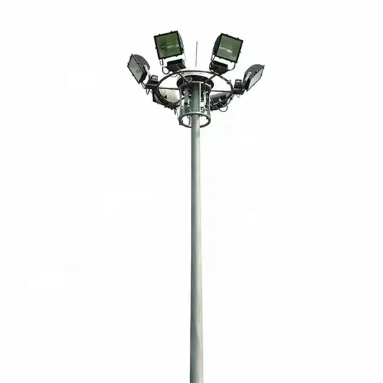 Manufacturer Free Design 15m 16m 18m 25m 30m 40m Galvanized Steel High Mast Light Pole with Flood Light