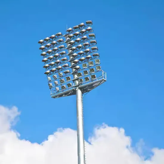 New Design Light Source 25 M High Pole Light Stadium High Mast Light Pole