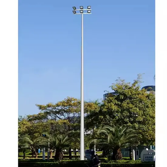 Suntek Custom Waterproof Galvanized with Powder-Coated Pole High Mast Light Pole