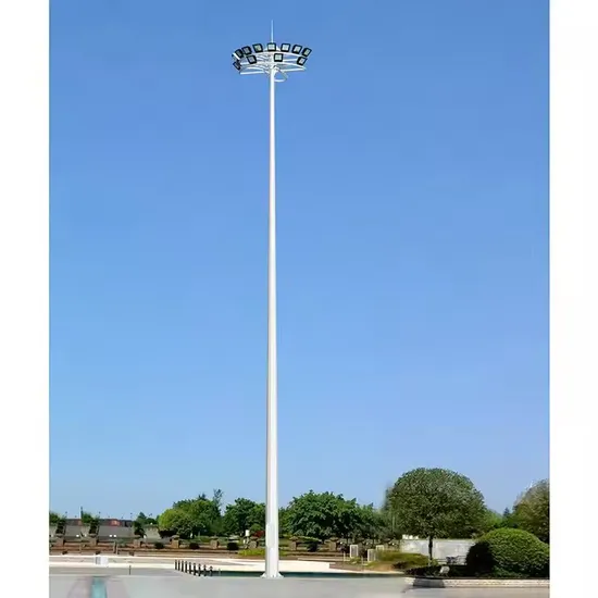 Suntek Custom Waterproof Galvanized with Powder-Coated Pole High Mast Light Pole