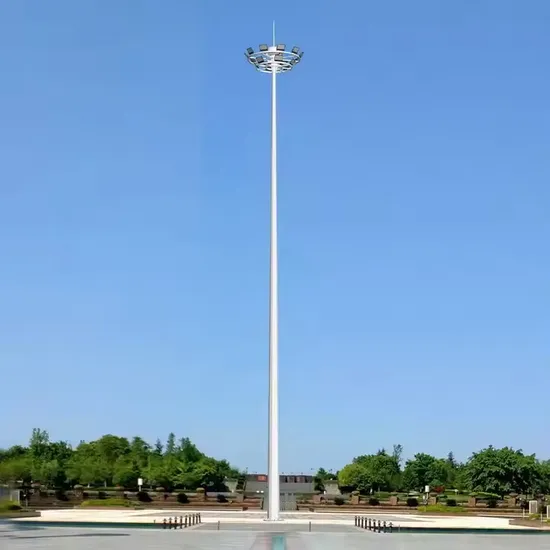 Suntek Custom Waterproof Galvanized with Powder-Coated Pole High Mast Light Pole