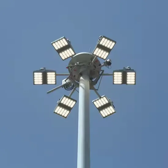 Suntek Different-Height Stadium Field Lighting Steel LED IP65 High Mast Pole Light Flood Lighting Pole