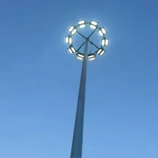 Suntek Different-Height Stadium Field Lighting Steel LED IP65 High Mast Pole Light Flood Lighting Pole