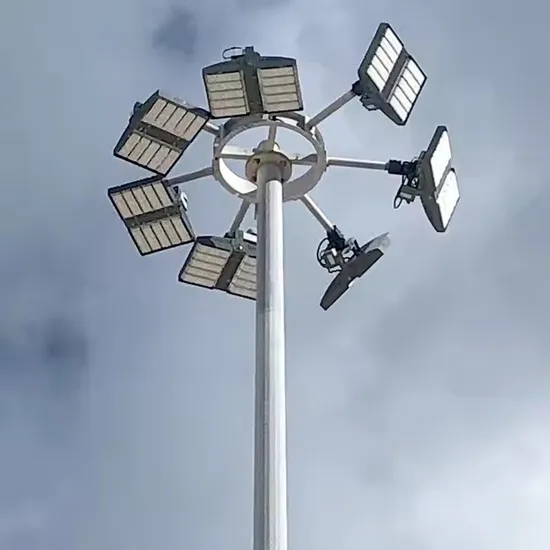 Suntek Different-Height Stadium Field Lighting Steel LED IP65 High Mast Pole Light Flood Lighting Pole