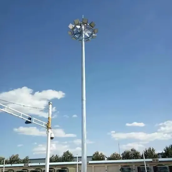 Suntek Different-Height Stadium Field Lighting Steel LED IP65 High Mast Pole Light Flood Lighting Pole