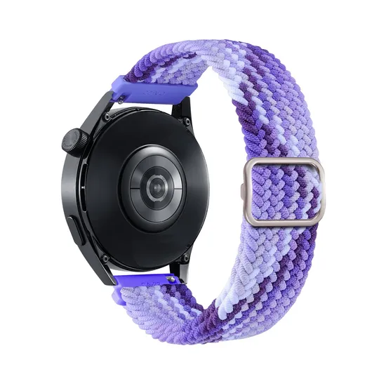 Suitable for Kids Adult Smart GPS Watch 20mm 22mm universal adjustable woven elastic nylon watch strap with buckle clasp NS02