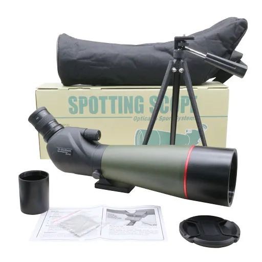 20-60X80 Large Eyepiece Bak4 Fmc Waterproof Spotting Scope Factory