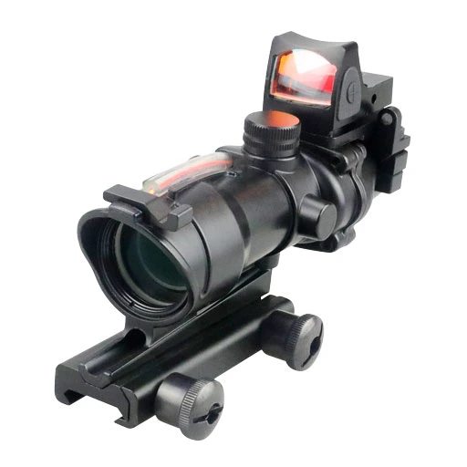 32X4 Fiber Optic Prism Reticle Riflescope Scope