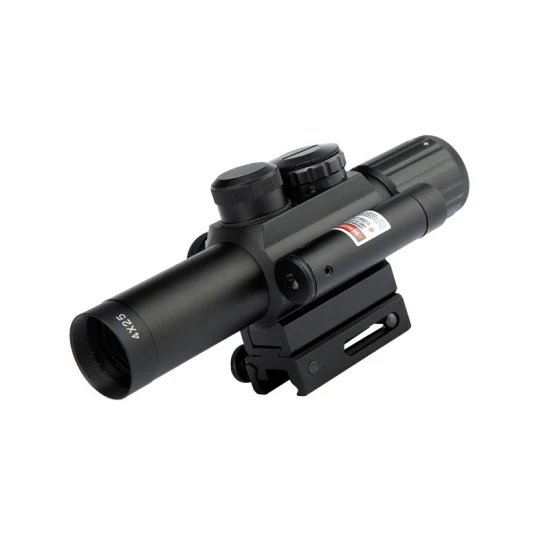 4X25 Short Riflescope M6 Riflescope with Laser