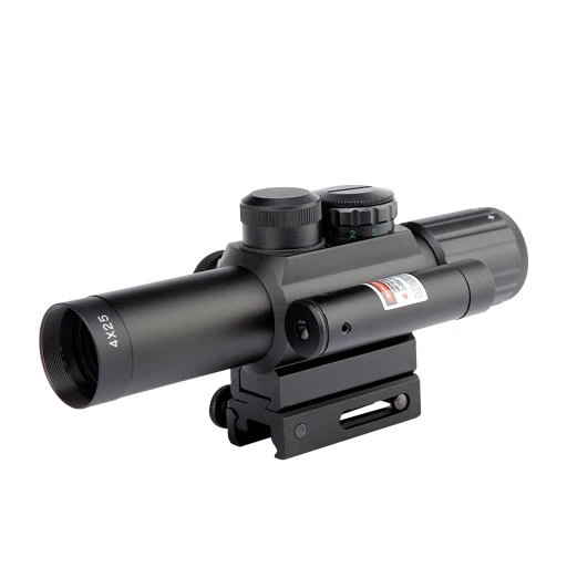 Compact 4X Riflescope M6 Lighted Reticle Riflescopes with Laser