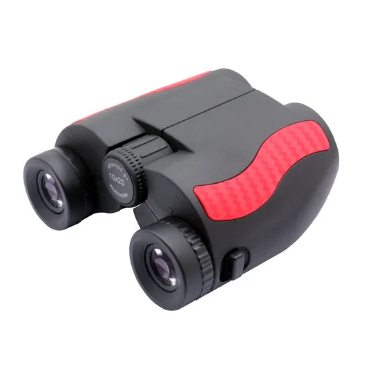 Improved Optics Fully Rubber Armored Compact 10X25 Binoculars for Kids