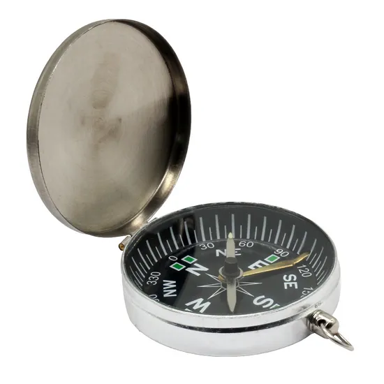 Outdoor Compass Geological Camping Hiking Metal Shell Pocket Compass