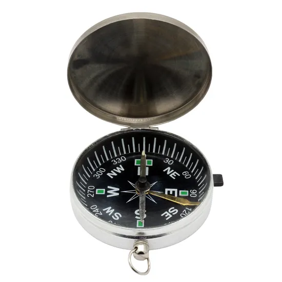 Outdoor Compass Geological Camping Hiking Metal Shell Pocket Compass