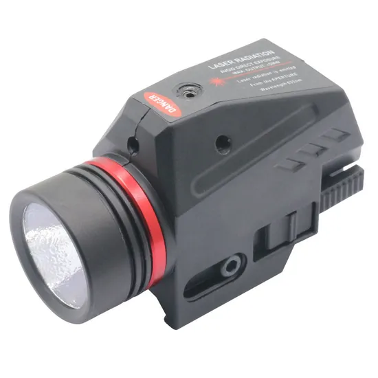 Tactical LED Torch Laser Sight Flash Light Combo