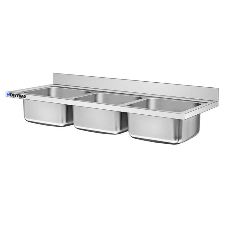 Heavybao Commercial Stainless Steel Catering Single Bowl Hand Sink Top Direct Manufacturer Wholesale Price Hotels Restaurants Custom Manufacturing Network