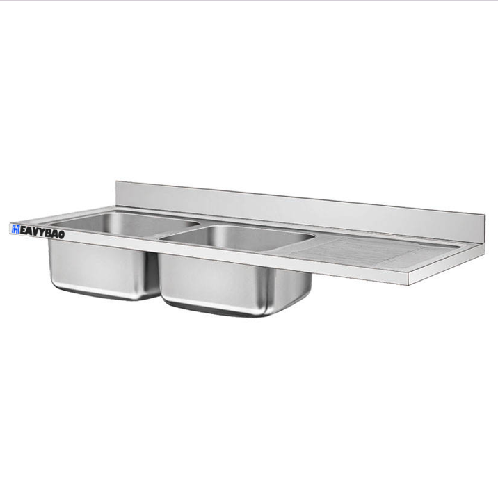 Heavybao Commercial Stainless Steel Catering Single Bowl Hand Sink Top Direct Manufacturer Wholesale Price Hotels Restaurants Custom Manufacturing Network