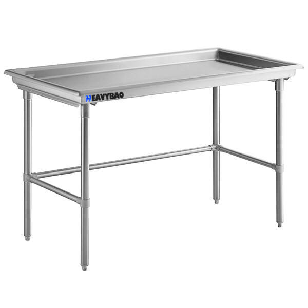 Heavybao Commercial Stainless Steel Food Preparation Work Table For Hotel Kitchen Sorting Table Utility Bench