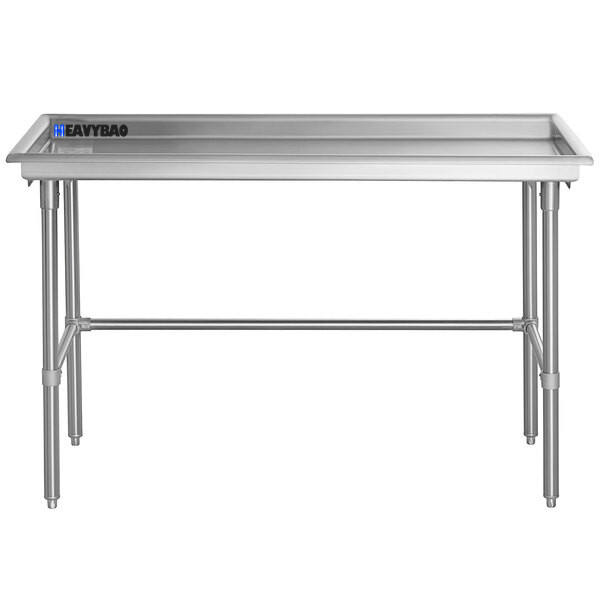 Heavybao Commercial Stainless Steel Food Preparation Work Table For Hotel Kitchen Sorting Table Utility Bench