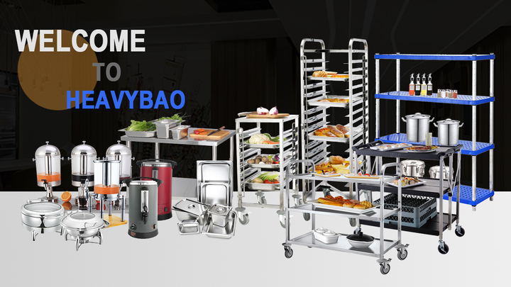 Heavybao Commercial Stainless Steel Kitchen Work Table Food Prep Worktable Equipment For Restaurants Mass Market Wholesale