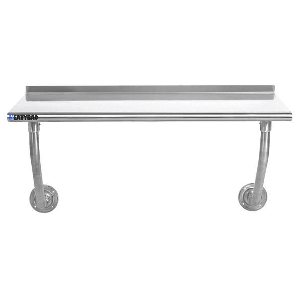 Heavybao Commercial Stainless Steel Wall Mounted Table Restaurant Prep Table Wall Mounted Kitchen Table Wholesale Distribution