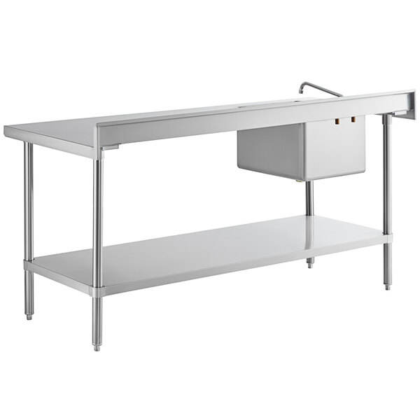 Heavybao Commercial Stainless Steel Work Table With Sink Professional Restaurant Dishwasher Sink with Table Export-Oriented Factory Custom Solutions