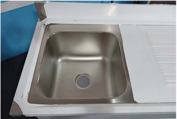 Heavybao Commercial Used Stainless Steel Kitchen Sinks Bench Worktable Stainless Steel Double Bowl Sink Bench for Sale Wholesale Distribution Center B2B