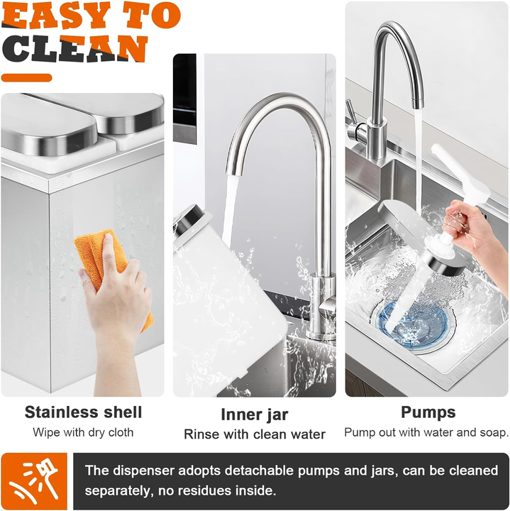 Heavybao Condiment Pump Station Stainless Steel Sauce Dispenser Pump Condiment Pump Dispenser China Factory Supply Trade