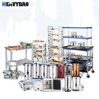 Heavybao Custom Made OEM Hotel & Restaurant Supplies Stainless Steel Wall Shelf Commercial Cabinet Sink Worktable High-Volume Manufacturing