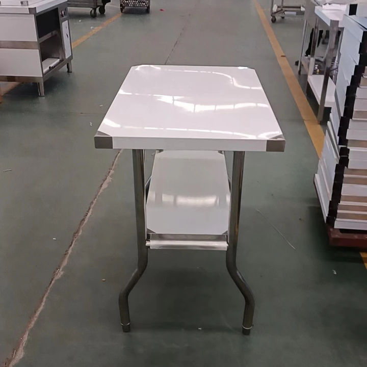 Heavybao Custom Stainless Steel Corrosion Resistant Foldable Work Table Industrial Portable Kitchen Folding Work Table Export-Oriented Factory