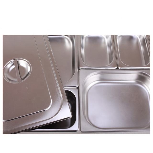 Heavybao Durable Restaurant Equipment Stainless Steel Ice Cream Container Buffet Gastronorm GN Food Pan Factory Wholesale Export